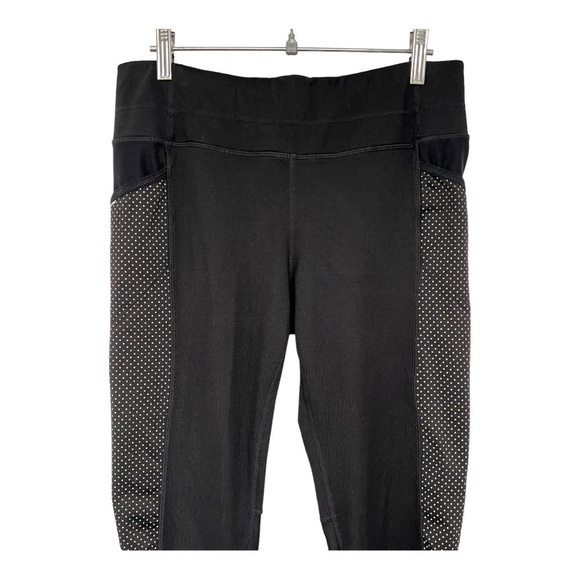 Athleta Dot Be Free Black 7/8 Polka Dot Tights Leggings Women’s Medium - Picture 5 of 15